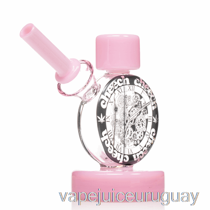 Cheech Clock Bubbler Rosa Vape Uruguay